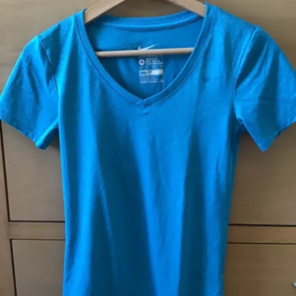 Nike Dri Fit Blue T Shirt XS